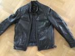 Leren jas, Kleding | Heren, Maat 52/54 (L), Zwart, Ophalen of Verzenden, Gedragen