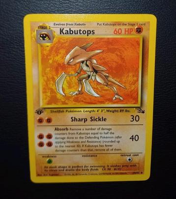 Wotc Era: Kabutops 24/62 1st edition Fossil  beschikbaar voor biedingen