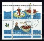 IJsland  blaadje 753/54.  gest., Postzegels en Munten, Postzegels | Europa | Scandinavië, Ophalen of Verzenden, IJsland, Gestempeld