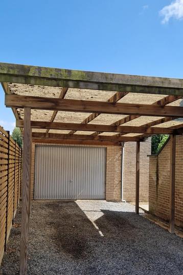 Carport in hout, Tuin en Terras, Overkappingen, Ophalen, Gebruikt, Carport