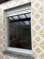 Fenêtre en PVC à double vitrage avec volet, Bricolage & Construction, 120 à 160 cm, Utilisé, Enlèvement ou Envoi, 80 à 120 cm