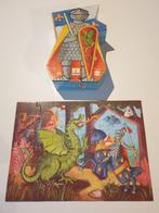 Djeco ridder puzzel, Ophalen, 10 tot 50 stukjes, Zo goed als nieuw, 4 tot 6 jaar