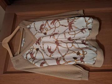 Damesbloes  voorpand in zijde. beschikbaar voor biedingen