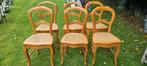 Set van 6 Louis Philippe gecanneleerde stoelen in perfecte s, Huis en Inrichting, Ophalen, Zo goed als nieuw