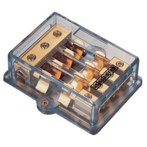 AGU zekering blok 1x 4GA in - 3x 8GA uit, Auto diversen, Auto-accessoires, Nieuw, Ophalen of Verzenden