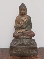 Bouddha assis polychrome, Antiquités & Art, Enlèvement ou Envoi