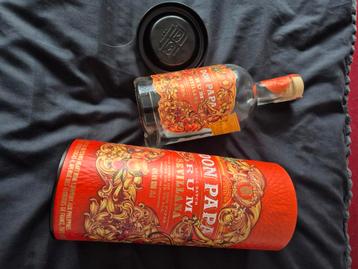Lege fles plus koker, Ophalen of Verzenden