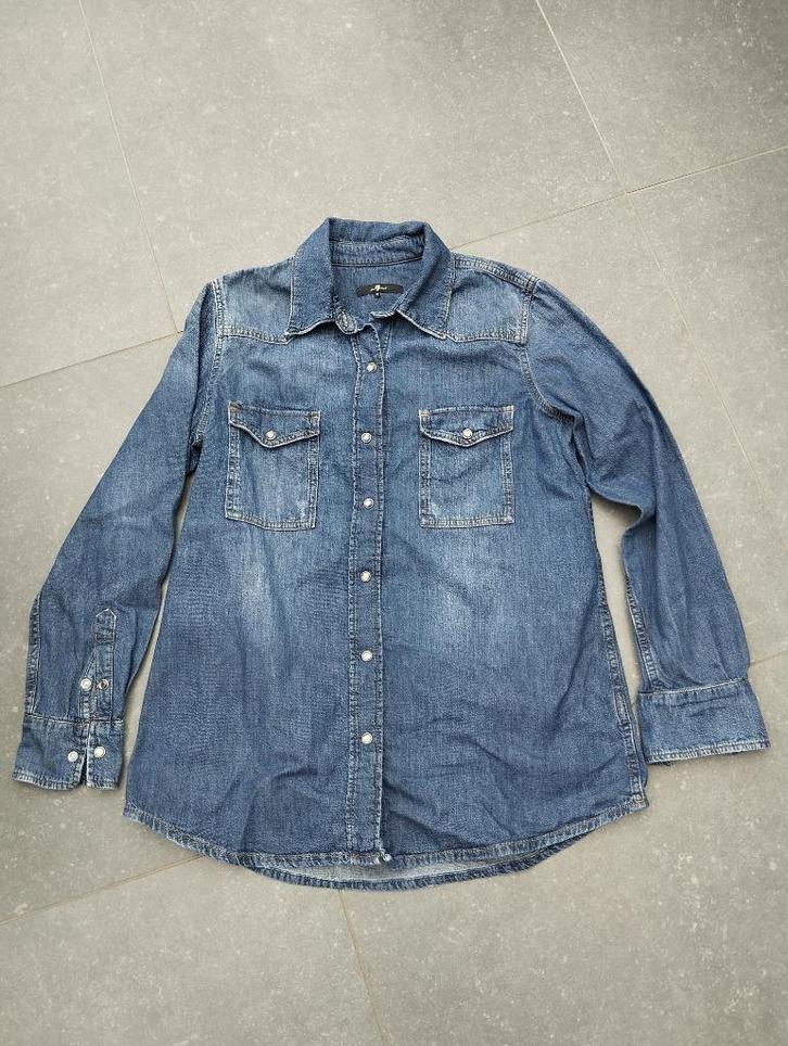Sporadisch gedragen dameshemd.  (Jeans), Kleding | Dames, Spijkerbroeken en Jeans, Zo goed als nieuw, Blauw, Ophalen of Verzenden