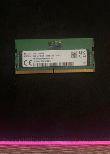 DDR5 SODIMM 8gb 4800mhz, Informatique & Logiciels, Mémoire RAM, Enlèvement, Comme neuf, DDR5, Laptop