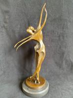 Bronzen dansers/stel abstract.Milo/stempel 50cm zuiver brons, Ophalen of Verzenden