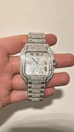 Cartier Santos (ref. WSSA0009) herenhorloge met kaart., Staal, Staal, Polshorloge, Zo goed als nieuw