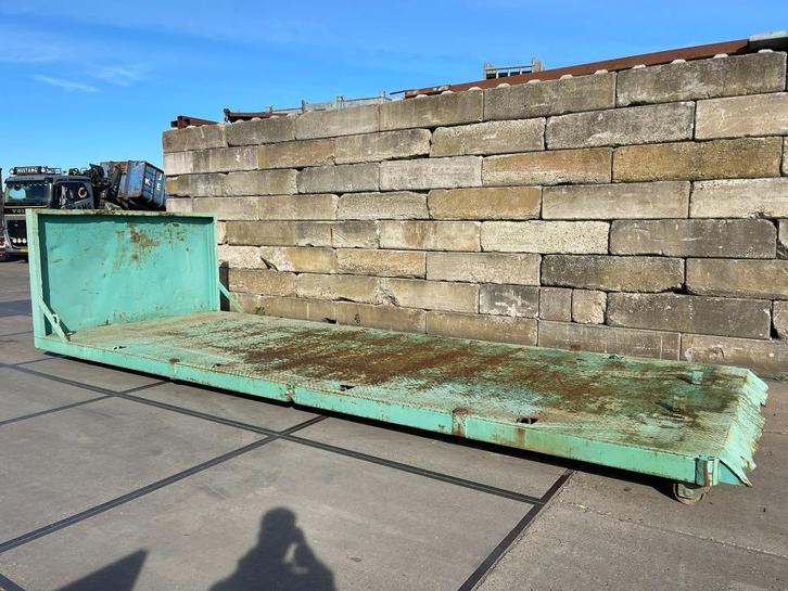 Haakarm container flat | 7,00x2,55x1,70m (LxBxH), Doe-het-zelf en Bouw, Overige Doe-Het-Zelf en Bouw, Gebruikt, Ophalen of Verzenden