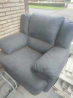 fauteuil eenpersoons zetel, Huis en Inrichting, Fauteuils, Minder dan 75 cm, Gebruikt, Leer, 50 tot 75 cm