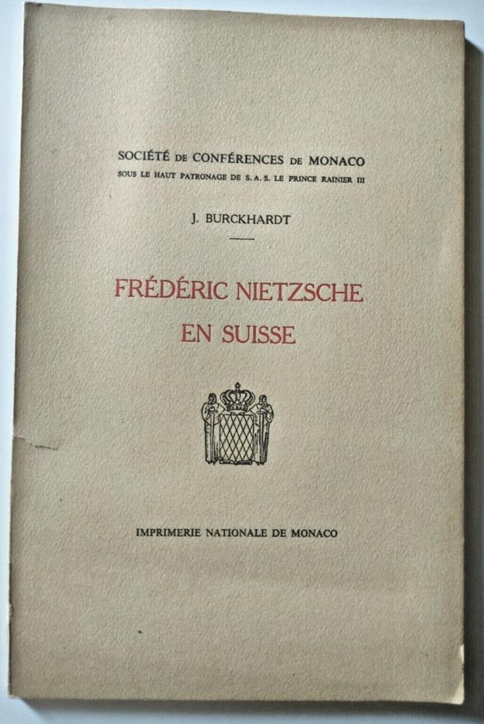 Frédéric Nietzsche in Zwitserland 1955 Filosofie monografie, Boeken, Filosofie, Algemeen, Ophalen of Verzenden