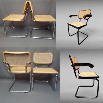 Chaises Cantilever Bauhaus Design, Italie des années 70-80