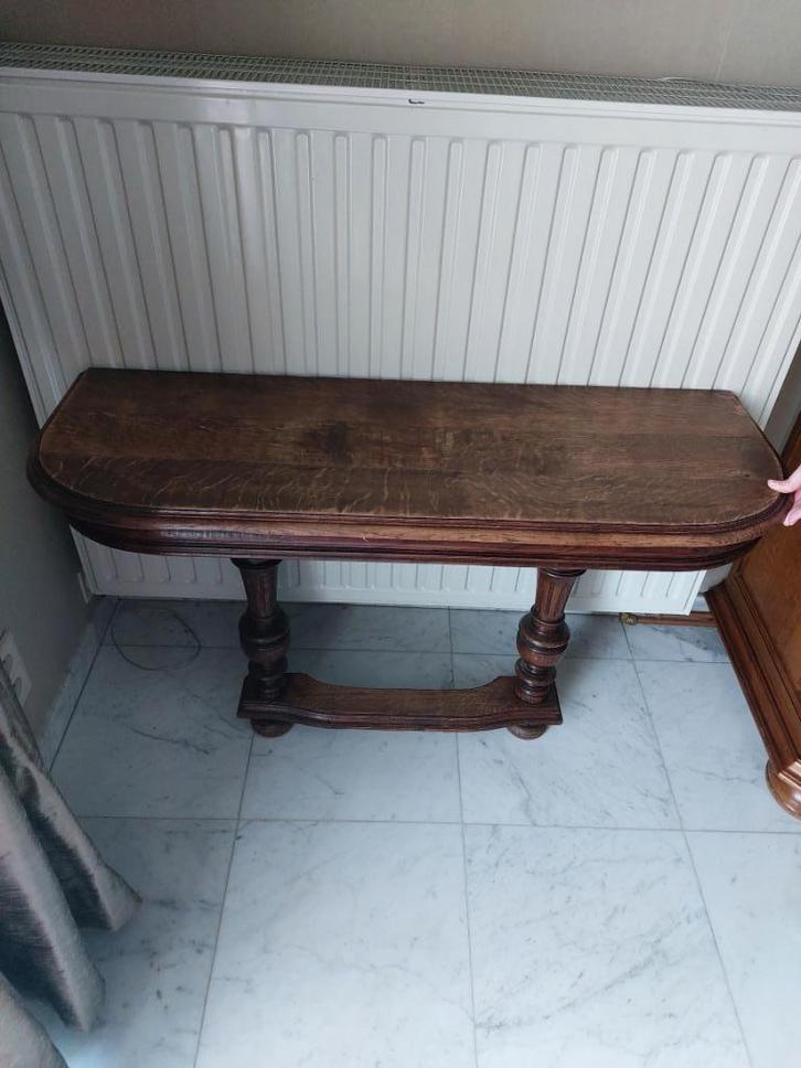 Eikenhouten hoektafel, Antiek en Kunst, Antiek | Meubels | Tafels, Ophalen