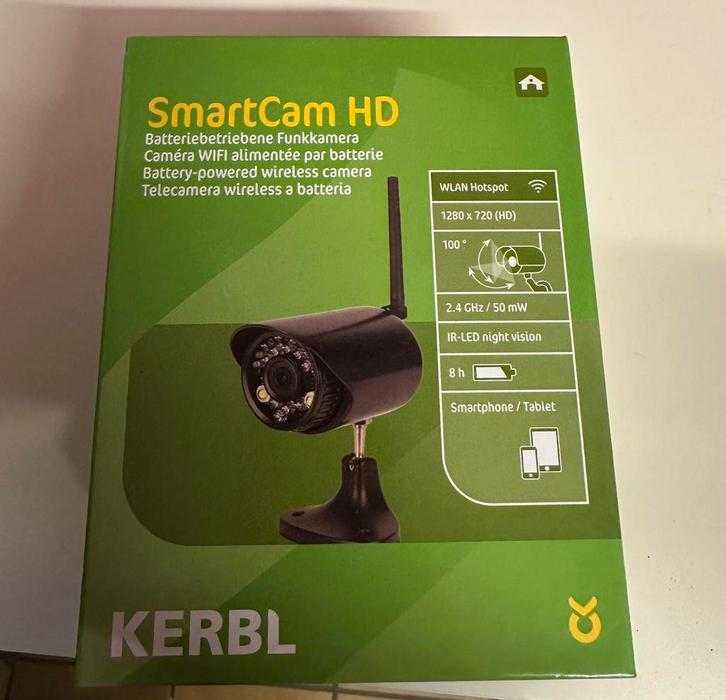 Kerbl SmartCam HD, Audio, Tv en Foto, Videobewaking, Zo goed als nieuw, Binnencamera, Ophalen