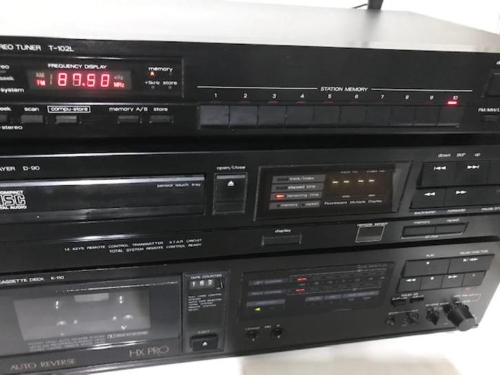 Luxman stereo keten Japan K110 - D 90 - T102L🎶🤗😎👌, Audio, Tv en Foto, Stereoketens, Zo goed als nieuw, Cassettedeck, Cd-speler
