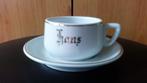 Kopje + schoteltje La Porcelaine de Baudour 'Hans' nieuw, Ophalen of Verzenden, Nieuw, Porselein, Kop en/of schotel