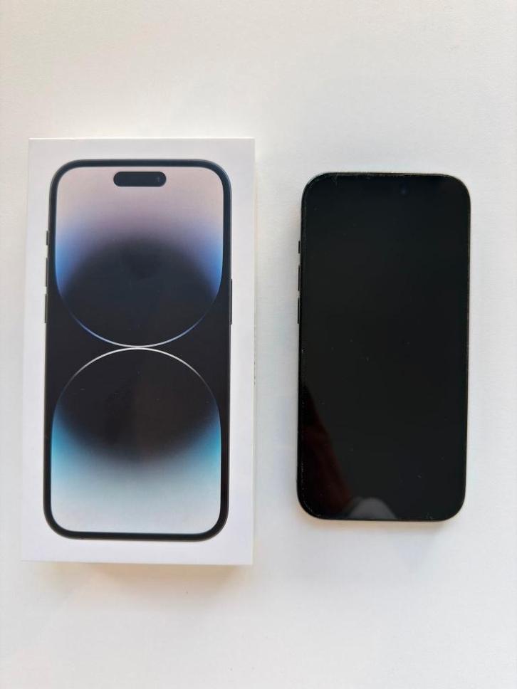 Iphone 14 pro, Telecommunicatie, Mobiele telefoons | Apple iPhone, Gebruikt, 256 GB, Zonder abonnement, iPhone 14, Zwart, Ophalen