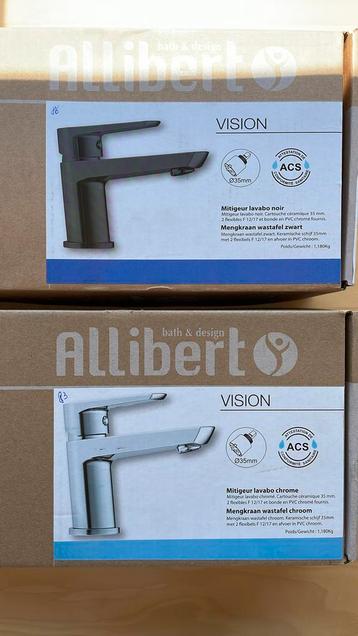 Mitigeur lavabo chrome ou noir Vision NEUF Allibert, Enlèvement, Neuf, Chrome, Robinet