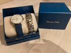 Massimo Dutti horloge met 2 bandjes - dames - blauw & zilver, Handtassen en Accessoires, Zo goed als nieuw, Ophalen