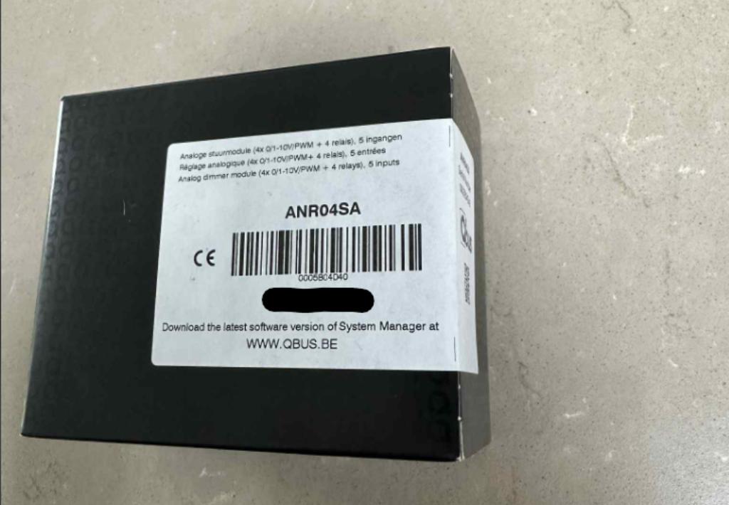 QBUS Analoge Stuurmodule ANR04SA, Doe-het-zelf en Bouw, Elektriciteit en Kabels, Nieuw, Overige typen, Ophalen
