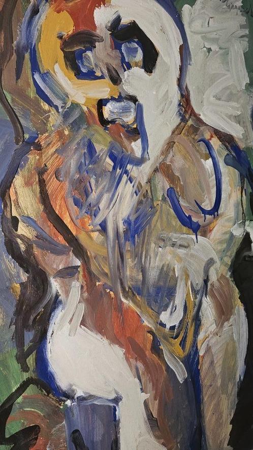 Groot werk Karel Appel  Uniek werk  Ingelijst  Gesigneerd en, Antiek en Kunst, Kunst | Schilderijen | Klassiek, Ophalen