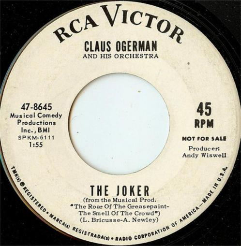 Claus Ogerman And His Orchestra ‎– The Joker "popcorn", Cd's en Dvd's, Vinyl Singles, Zo goed als nieuw, Single, Jazz en Blues