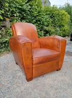 Zoek antieke leren clubfauteuil, Ophalen of Verzenden