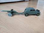 Dinky Toys Volkswagen KDF Battle lines + canon antichar, Collections, Jouets miniatures, Utilisé, Enlèvement ou Envoi
