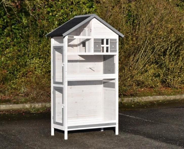 Volière vogelkooi 90 x 45, Dieren en Toebehoren, Vogels | Hokken en Kooien, Zo goed als nieuw, Vogelkooi, Hout, Ophalen