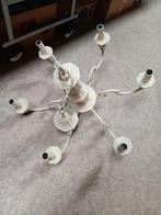 Wit gelakte kroonluchter, Huis en Inrichting, Lampen | Kroonluchters, Ophalen