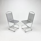 Set of 2 vintage wire chairs Til Behrens Schlubach, Huis en Inrichting, Stoelen, Ophalen, Gebruikt, Twee, Overige kleuren