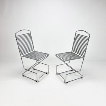 Set of 2 vintage wire chairs Til Behrens Schlubach beschikbaar voor biedingen