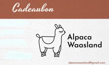 Cadeaubon Alpaca Waasland 