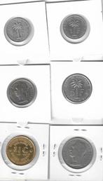 Congo belge : joli lot de 6 pièces différentes, Envoi, Monnaie en vrac