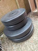 Gorilla sport gewichten 2x10kg en 2x15kg, Ophalen, Zo goed als nieuw, Halterschijven