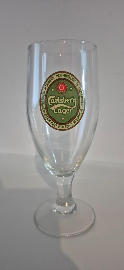 Verre à bière Vintage Carlsberg Lager (Tulipe), Collections, Marques de bière, Enlèvement