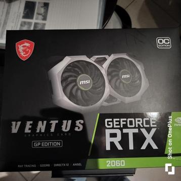 MSI Ventus Nvidia Geforce RTX 2060 OC 6GB, Computers en Software, Videokaarten, Ophalen, PCI-Express 3, Zo goed als nieuw, Nvidia