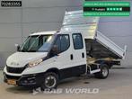 Iveco Daily 35C14 Open Laadbak Dubbel Cabine Dubbellucht 3,5, Auto's, Stof, Euro 6, Iveco, Wit