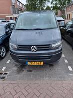Zwarte volkswagen kampeerwagen Transporter 8 personenauto, Auto's, Automaat, Zwart, Diesel, Grijs