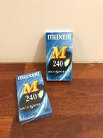 Kavel 2 blanco opneembare VHS MAXELL 240 (NIEUW), Cd's en Dvd's, VHS | Film
