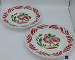 2 dessert borden Boch Frères "Coq Hardi", Antiek en Kunst, Ophalen of Verzenden