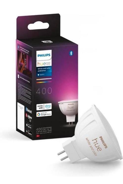 Spot Philips Hue - lumière blanche chaude à froide - MR16, Maison & Meubles, Lampes | Lampes en vrac, Neuf, Enlèvement ou Envoi