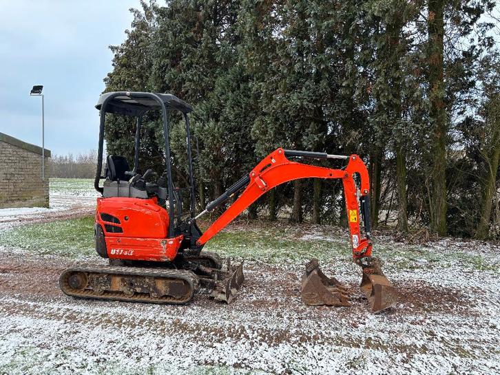 Kubota U17-3 Alpha 2018 Snelwissel + 2 bakken, Zakelijke goederen, Machines en Bouw | Aggregaten, Ophalen