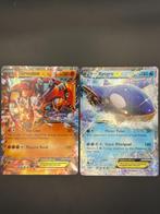 Pokémon Lot - Kyogre EX & Groudon EX - Hits, Ophalen of Verzenden, Gebruikt, Meerdere kaarten, Foil