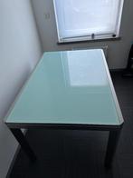 Glazen tafel (Calligaris) 130x90cm - uitschuifbaar 230, Antiek en Kunst, Ophalen