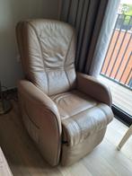 Leren relax fauteuil, Huis en Inrichting, Fauteuils, Ophalen, Zo goed als nieuw, 75 tot 100 cm, Leer
