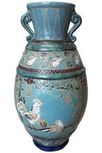 grote decoratieve siervaas met vogels, Antiquités & Art, Antiquités | Vases, Enlèvement